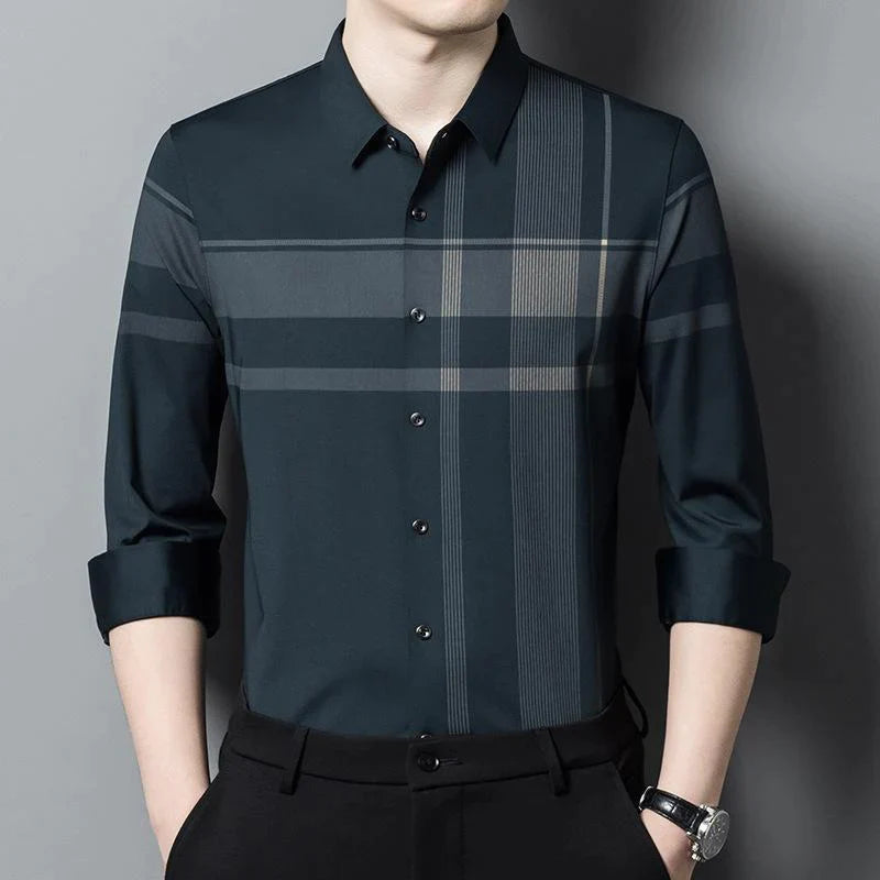 Latest Pack of 3 Full Sleeve Cotton Check Shirt (PURPLE+DGC+GL 2)